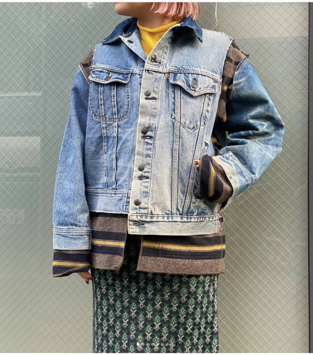 新品未使用 Rebuild by Needles Jean Jacket/Blanket リビルトバイニードルス 再構築 リメイクデニムジャケット  Mサイズ 送料無料 匿名配送