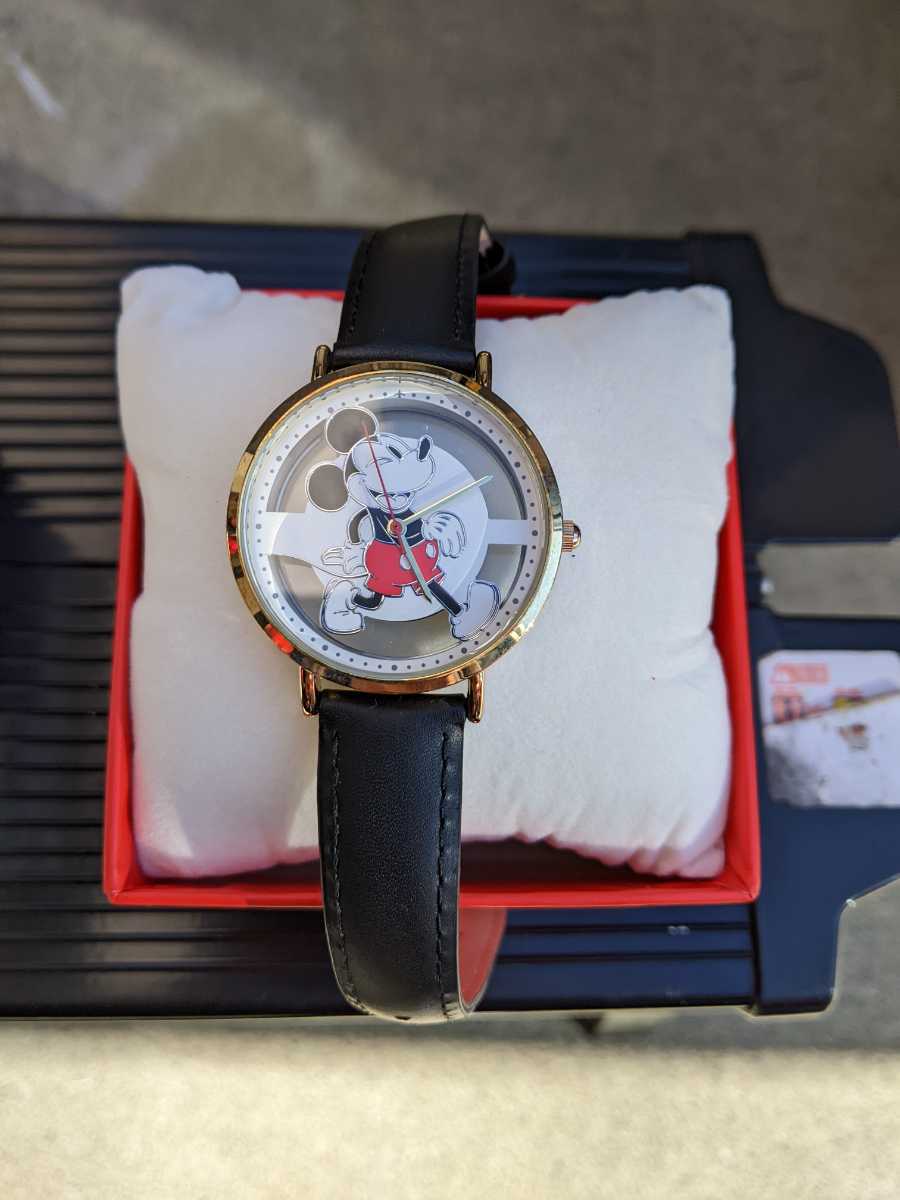  частная выставка,JAL ограничение Mickey Mouse 90 годовщина дизайн, не использовался каркас часы 