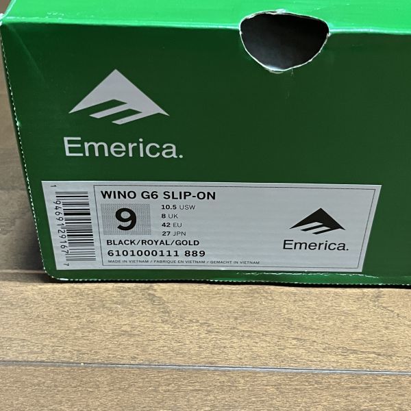  не использовался товар eme licca emerica WINO G6 SLIP ON 27.0cmwainoG6 туфли без застежки ske колодка скейтборд обувь 