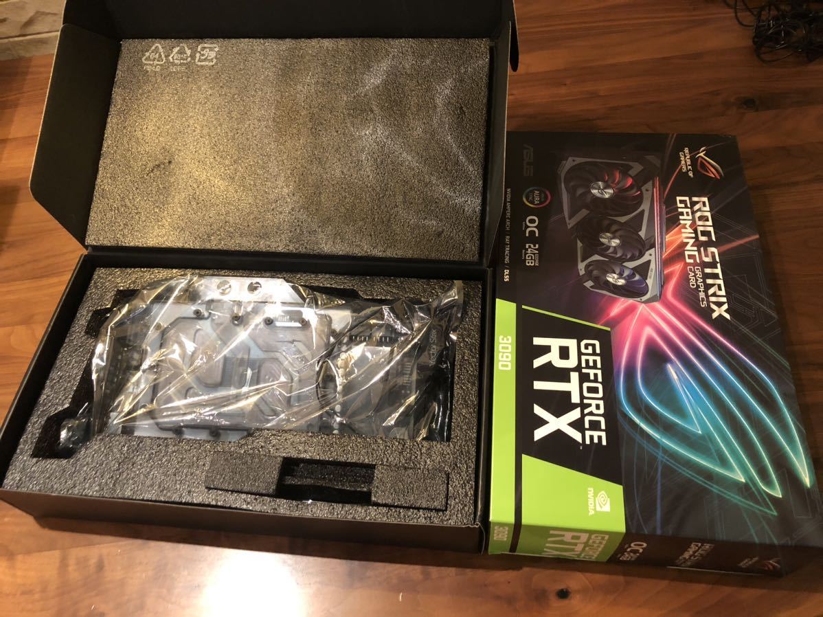 ASUS ROG STRIX RTX3090 本格水冷化品 EKWB製水枕&バックプレート 品