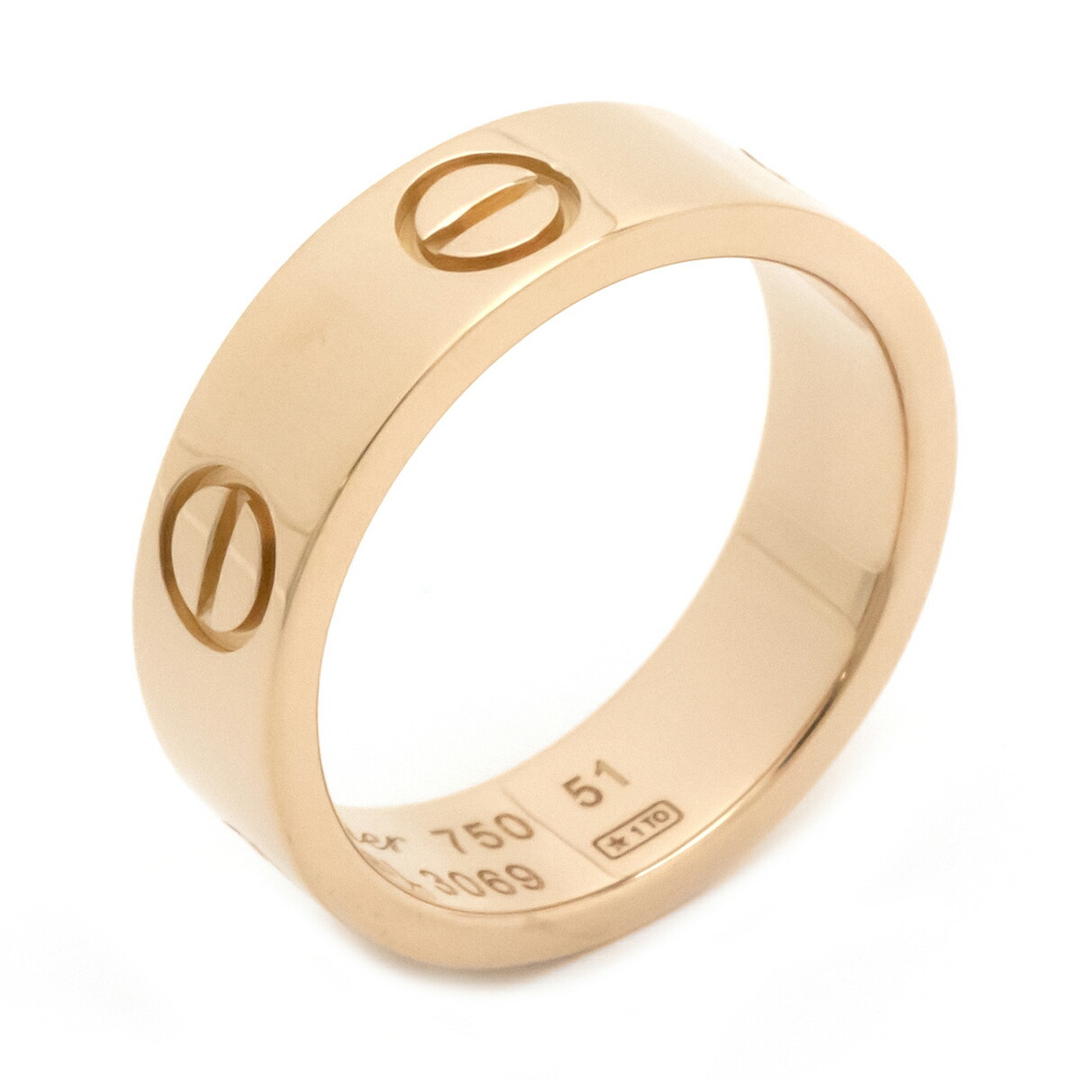 【新品仕上げ済】Cartier カルティエ ラブリング 指輪 ウェディングリング K18PG ピンクゴールド #51