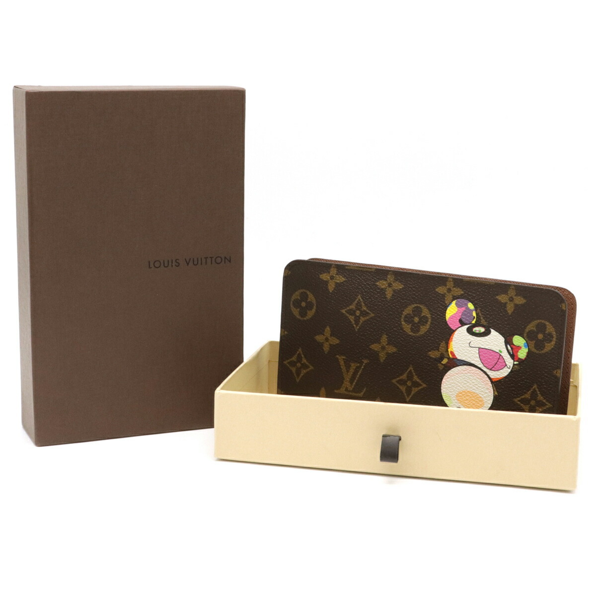 LOUIS VUITTON ルイ ヴィトン モノグラムパンダ ポルト モネ ジップ