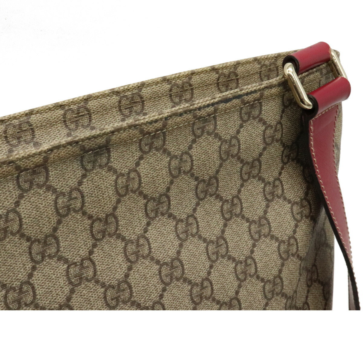 GUCCI グッチ GGスプリーム GGプラス ストライプ ショルダーバッグ