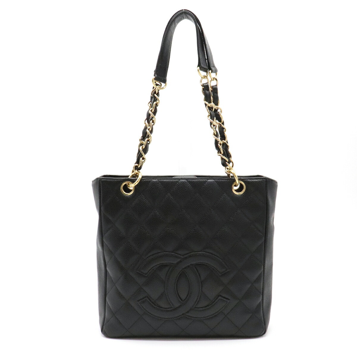 CHANEL シャネル PST マトラッセ ココマーク チェーン トートバッグ