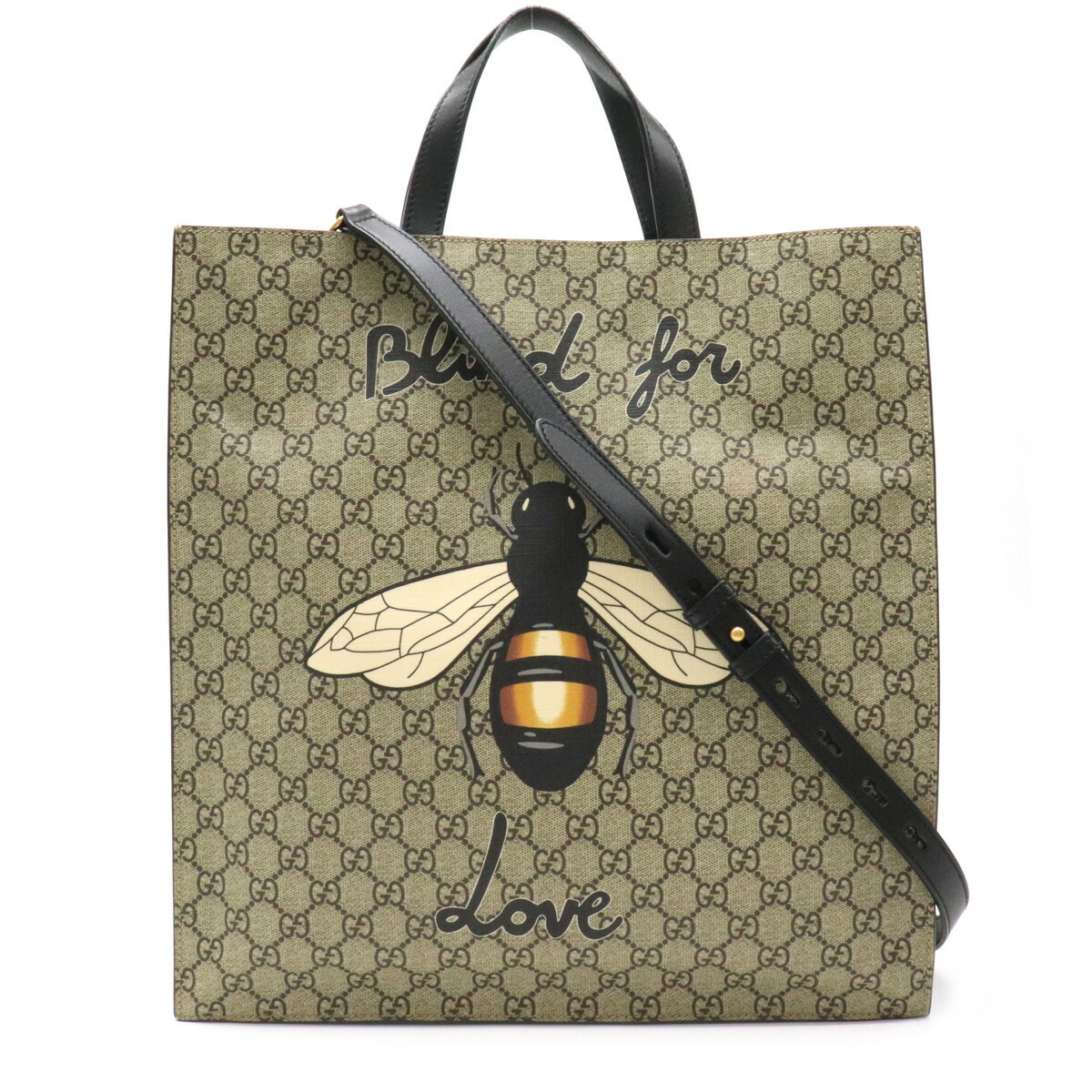 正規品! GUCCI レザー PVC ショルダーバッグ 2WAY トートバッグ 25