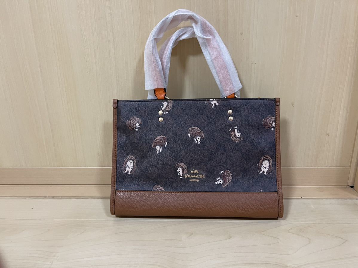 コーチ COACH新作 デンプシートート【ブラウン×ヘッジホッグ コーチ COACH新作 デンプシートート【ブラウン×ヘッジホッグ