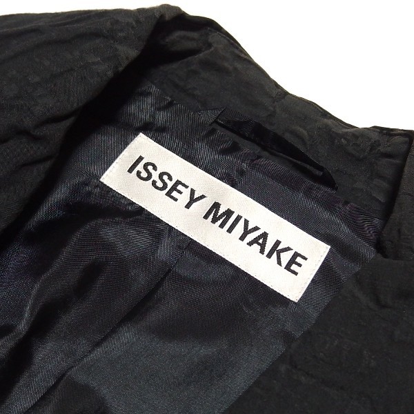 *ISSEY MIYAKE setup pants suit deformation processing jacket black Issey Miyake *