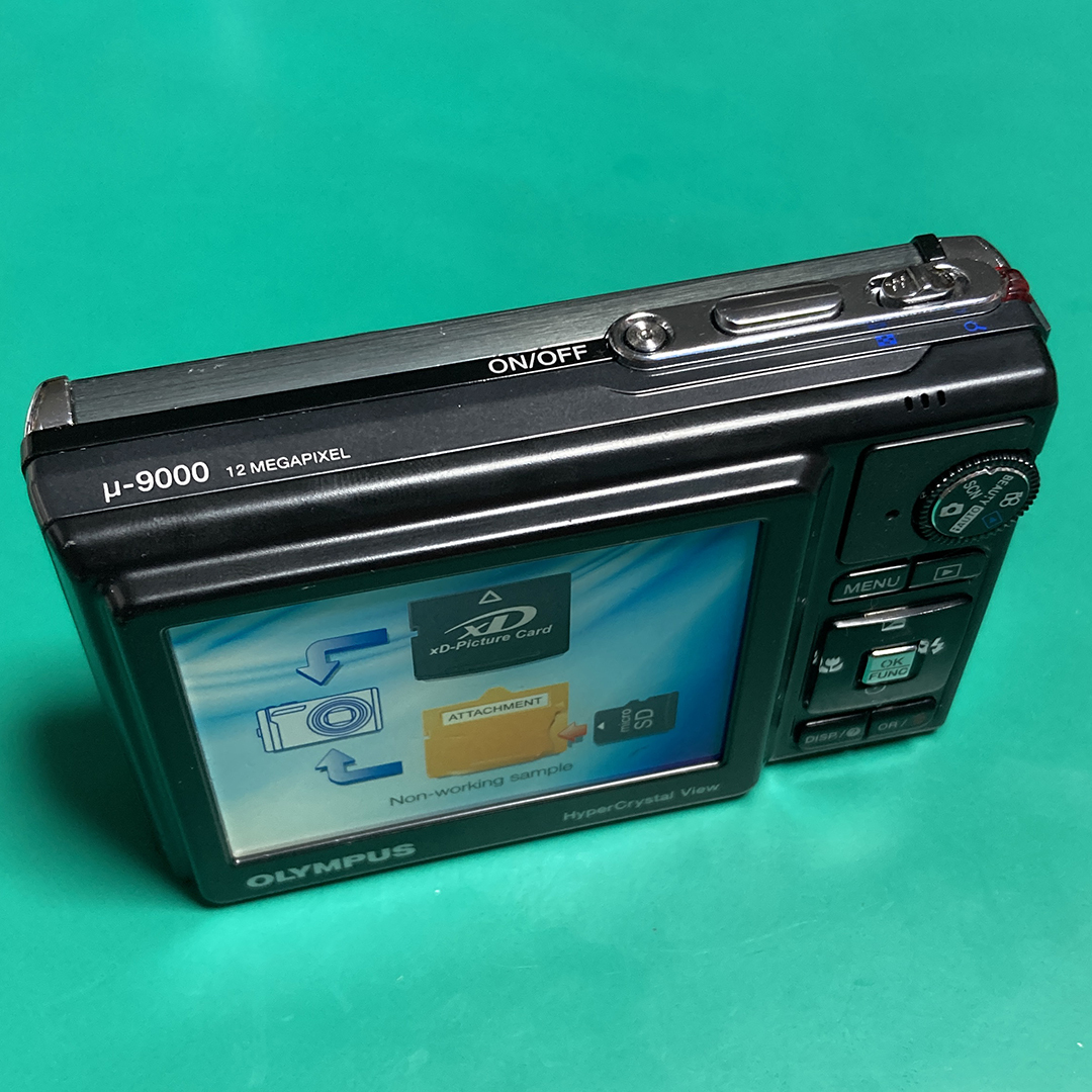 OLYMPUS オリンパス μ-9000 ブラック 店頭展示 模型 モックアップ 非可動品 R00218_画像4