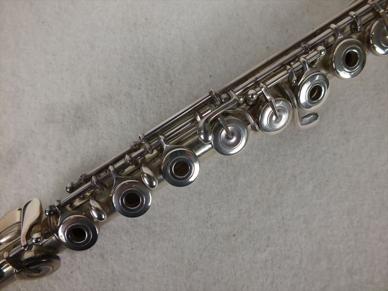 ♪ MURAMATSU ムラマツ 37228 フルート ADモデル 総銀製 ハードケース付き ソフトケース付き 中古 現状品 221011H1450_画像5