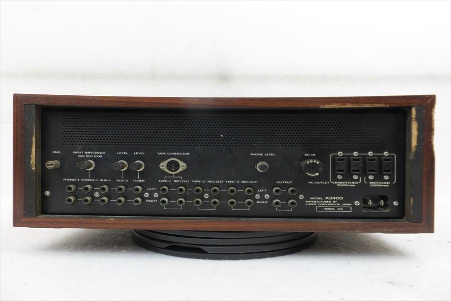 ▽ LUXMAN ラックスマン KIT A3400 真空管コントロールアンプ 現状品