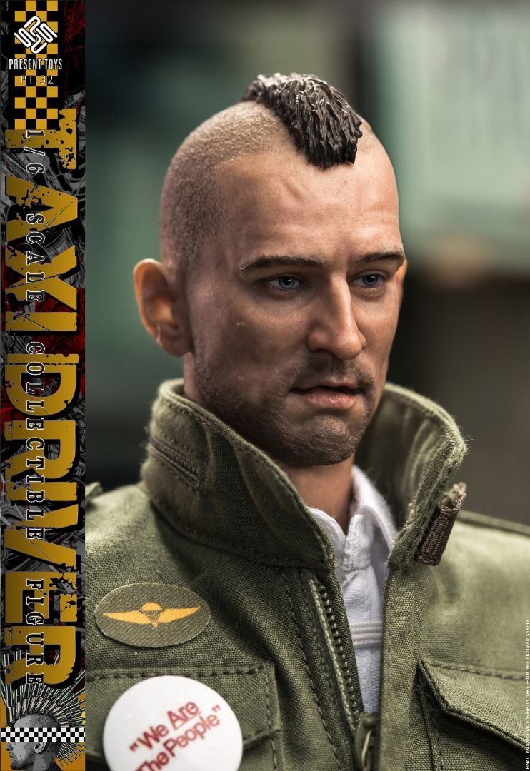 新品 PRESENT TOYS PT-SP32 Taxi Driver タクシードライバー ロバート デ ニーロ トラヴィス ビックル 1/6 フィギュア (検 ホットトイズ)_画像3