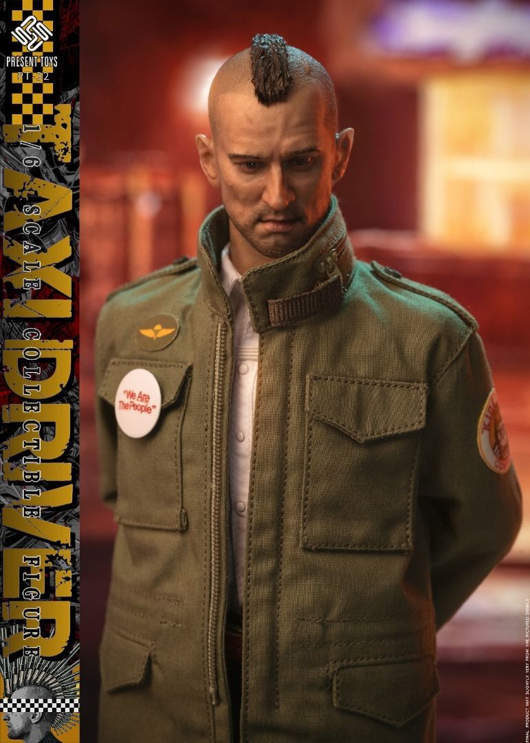 新品 PRESENT TOYS PT-SP32 Taxi Driver タクシードライバー ロバート デ ニーロ トラヴィス ビックル 1/6 フィギュア (検 ホットトイズ)_画像6