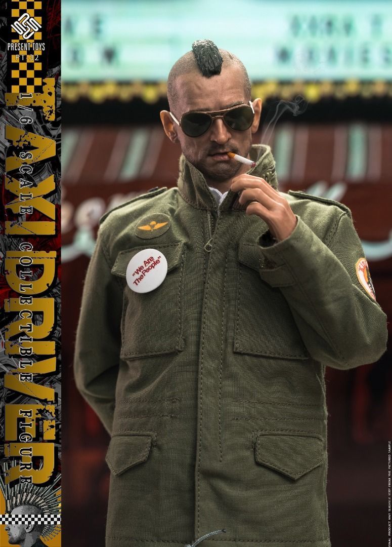 新品 PRESENT TOYS PT-SP32 Taxi Driver タクシードライバー ロバート デ ニーロ トラヴィス ビックル 1/6 フィギュア (検 ホットトイズ)_画像2