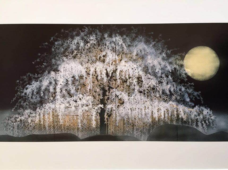 Yahoo!オークション - 【加山又造】絵柄2種展開「しだれ桜」朝日 Yahoo!オークション - 【加山又造】絵柄2種展開「しだれ桜」朝日