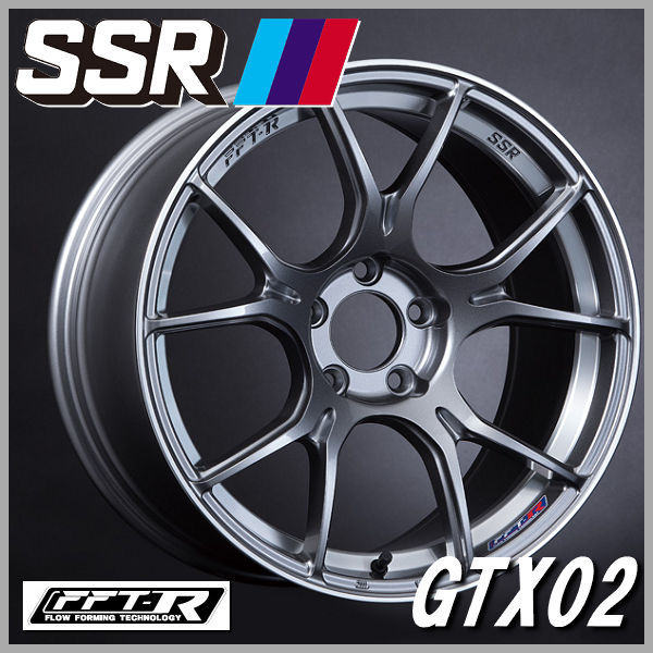 送料無料 GR86 86 BRZ カローラスポーツ SSR GTX02 シルバー 8.5J +45 5H PCD100 225/40R18 国産タイヤホイールセット