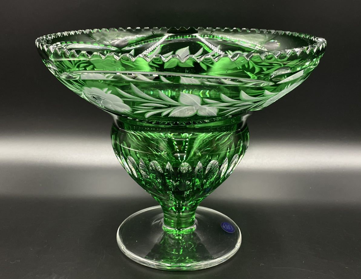  платье ten crystal DRESDEN KRISTALL ваза crystal стекло порез . зеленый .. цветок основа не пропускающее стекло ваза для цветов изделие прикладного искусства 