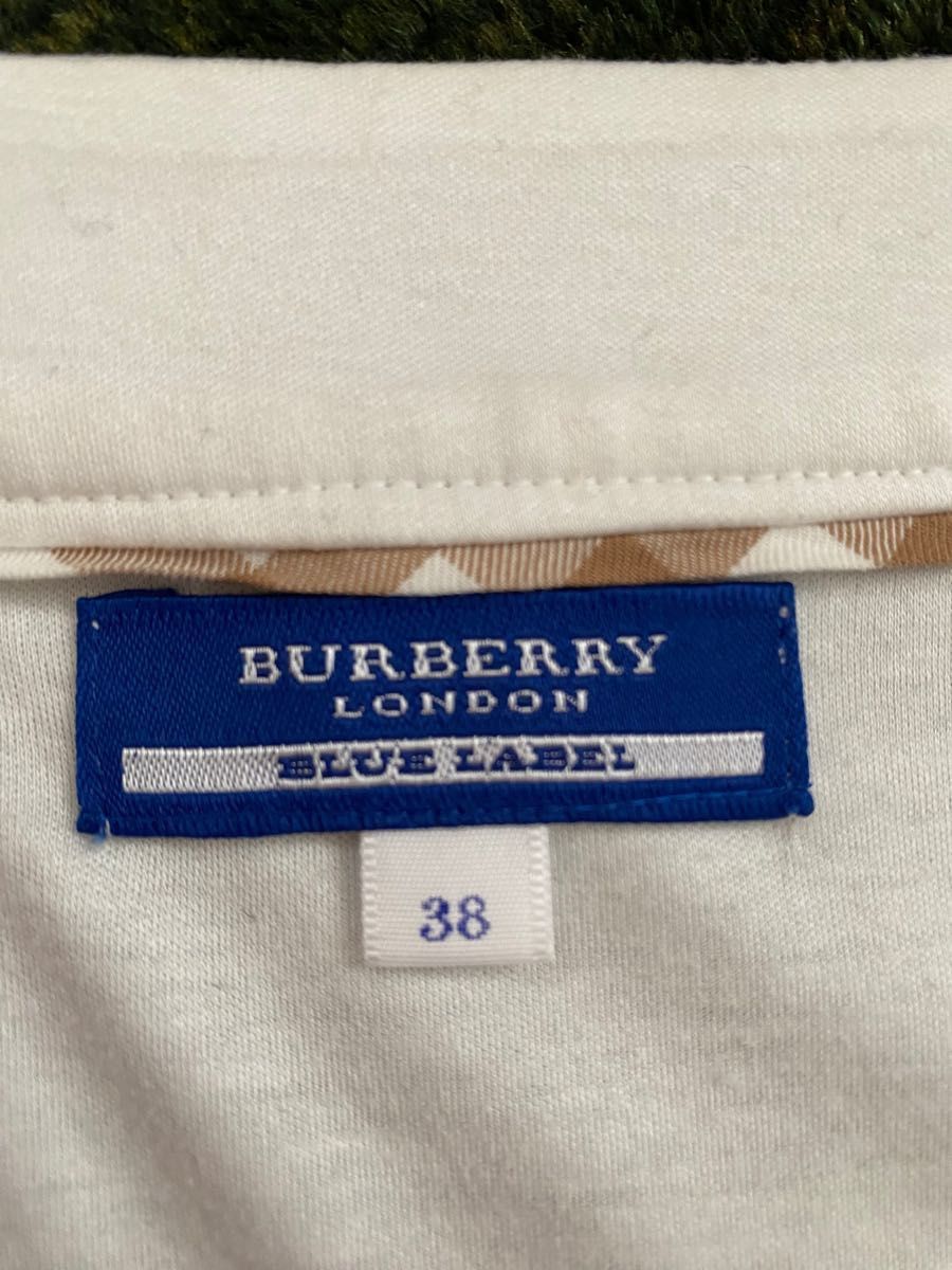 バーバリー　ブルーレーベル　ロンドン　チュニック　長袖　Burberry Blue ホワイト　白