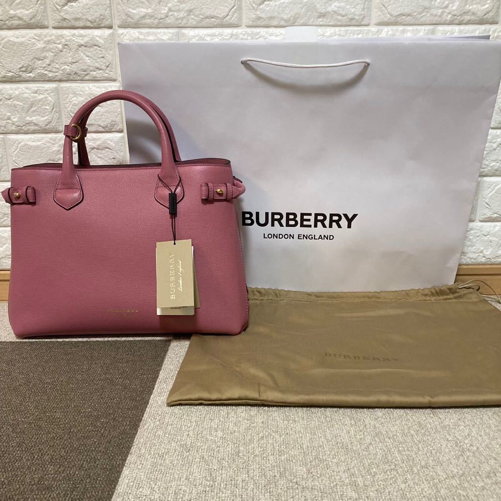 バーバリー BURBERRYバナーバッグ 新品 ミディアム ハンドバッグ 2way