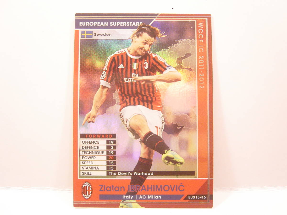 ■ WCCF 2011-2012 EUS ズラタン・イブラヒモビッチ　Zlatan Ibrahimovic 1981 Sweden　AC Milan 11-12 European Superstars_画像1