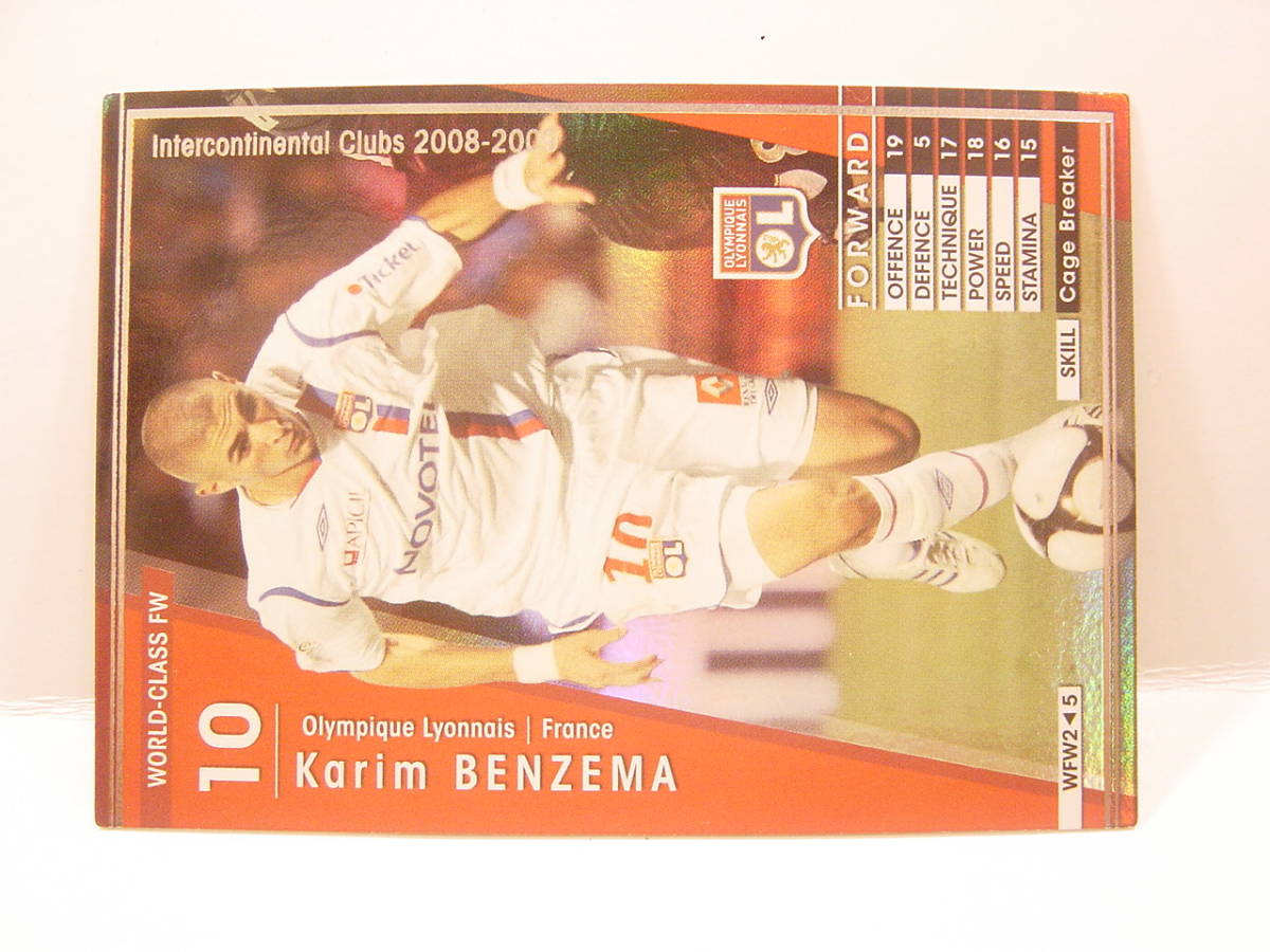 ■ WCCF 2008-2009 WFW カリム・ベンゼマ　Karim Benzema 1987 France　Olympique Lyonnais 08-09 World‐Class FW_画像2