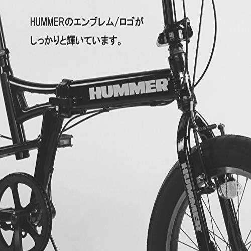 ★送料無料 HUMMER(ハマー) FDB206FAT-BIKE ブラック 20インチ 極太3.0タイヤ 折りたたみ式 迫力ある自転車_画像6
