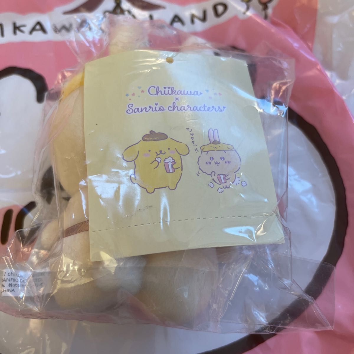 ちいかわ サンリオ コラボ うさぎ×ポムポムプリン マスコット ちいかわ サンリオ コラボ うさぎ×ポムポムプリン マスコット