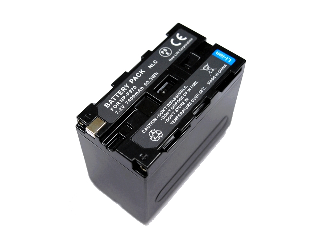 新品 SONY ソニー NP-F970 NP-F960 NP-F950 互換バッテリー 7400mAh 2個 & デュアル USB 急速 互換充電器 バッテリーチャージャー BC-VM10_画像3