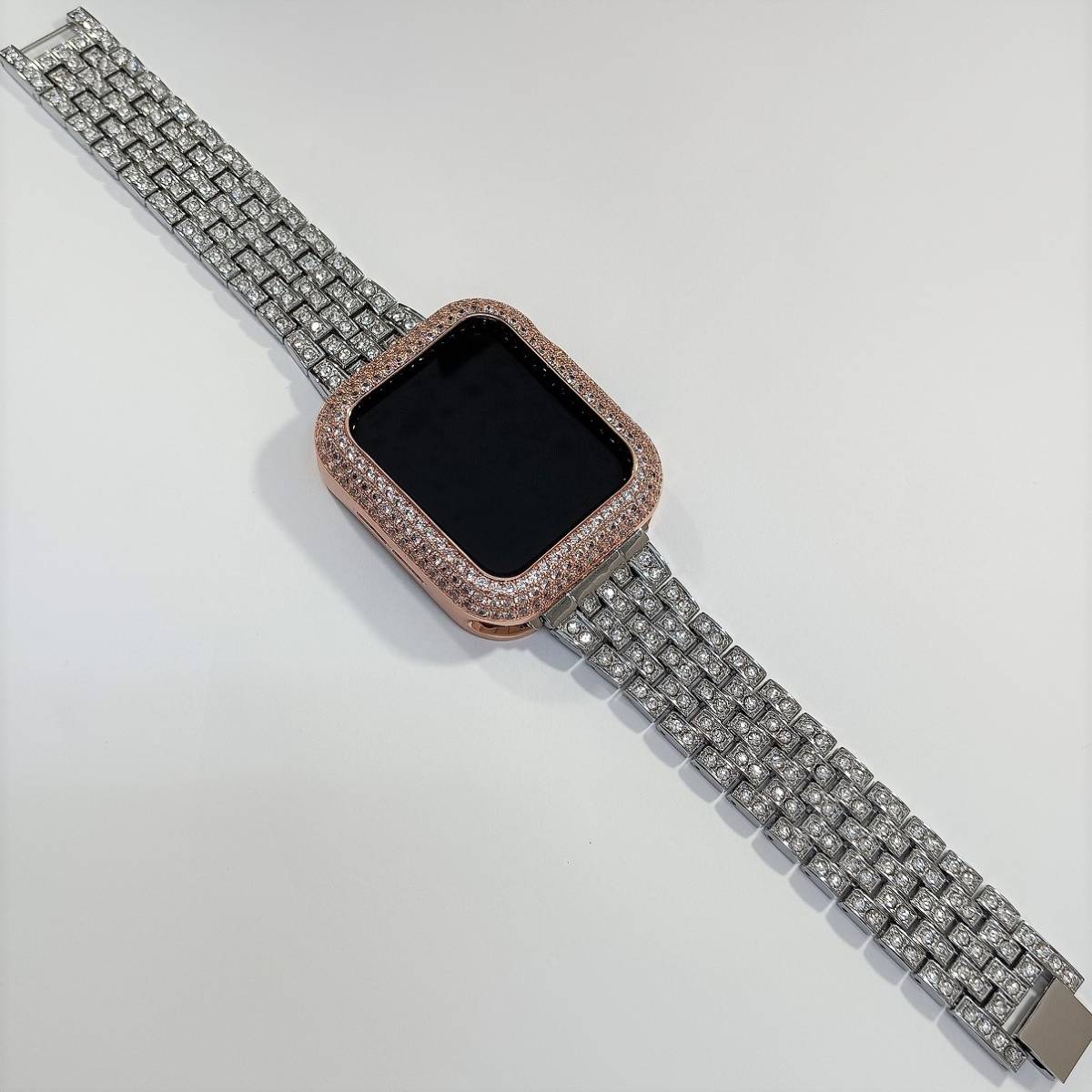 高級 ベルト albst328 ピンクゴールド applewatch セレブ アップル
