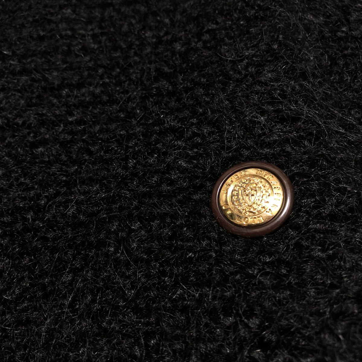 Vintage Mohair Cardigan Black ビンテージ モヘア カーディガン ブラック 日本製 ニットカーディガン ニットセーター_画像4