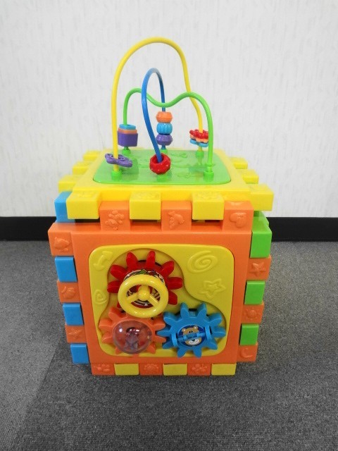 AN21-567 toy The .s blue in Acty biti Cube intellectual training toy size approximately 25cm playing . fully finger game beads Coaster use impression equipped 