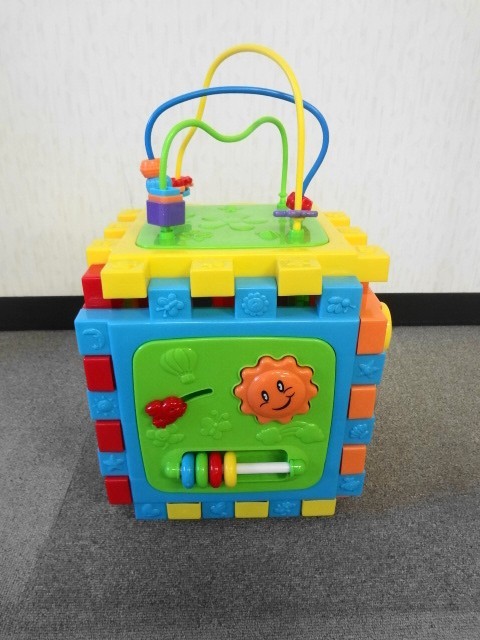 AN21-567 toy The .s blue in Acty biti Cube intellectual training toy size approximately 25cm playing . fully finger game beads Coaster use impression equipped 