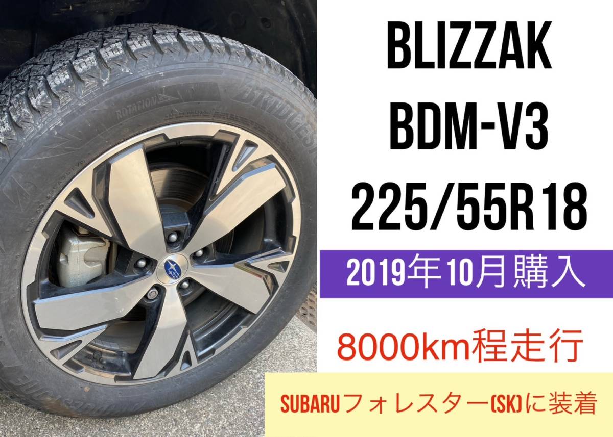 初回限定 最安 タイヤ3本□ブリヂストン BLIZZAK DM-V3 265 60R18 110Q