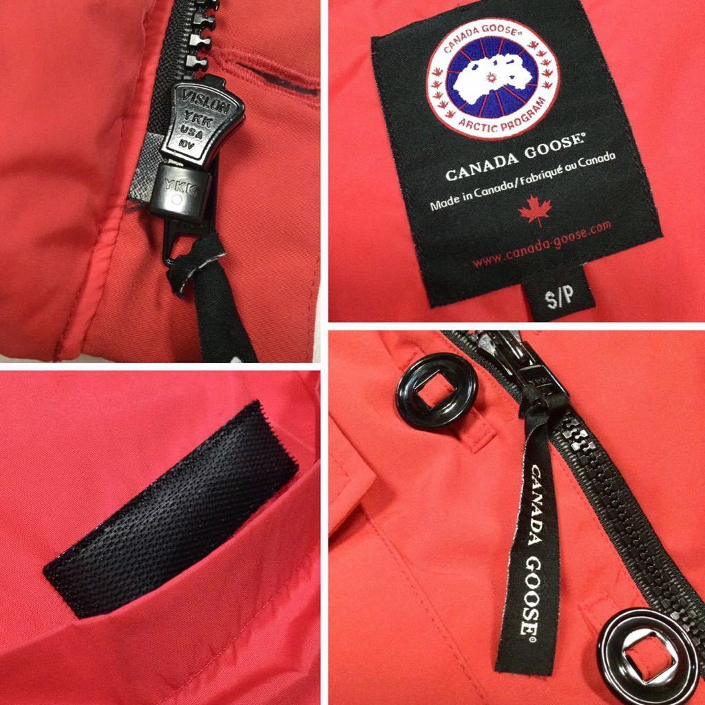 8.5@ 良品「CANADA GOOSE」“3424JM R/MONTREAL” ダウンベスト Red SIZE:S/P(M相当) カナダ製_画像4