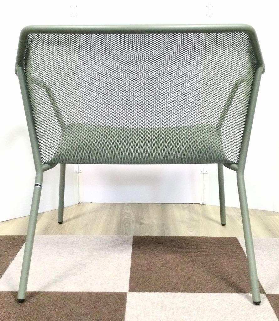 ~5/7* не использовался [emu]*Darwin/Lounge chair/cod.524~ steel lounge стул Grey-green W770mm×D730mm×H750mmsrovenia производства 