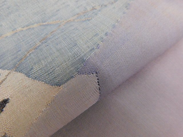 袋帯 手織り すくい織り 秋草 楽布特選 P13712 lｃ_画像6