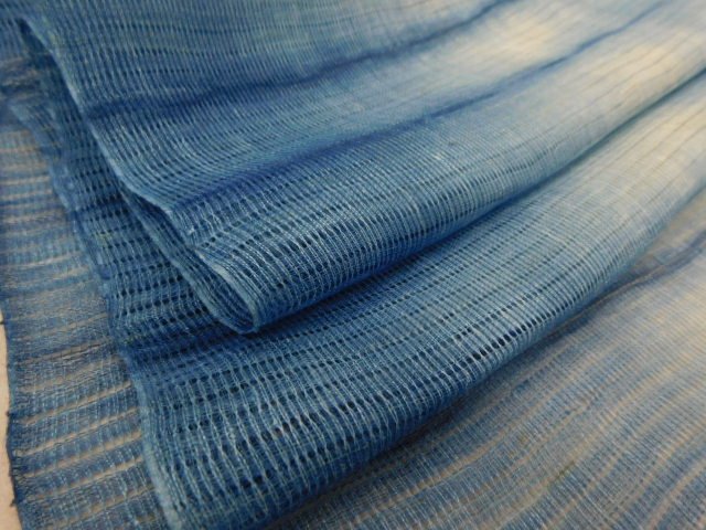 名古屋帯 九寸 本麻 絞り 未使用品