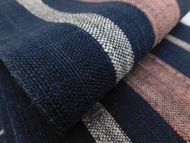 なごや帯　手織り紬八寸　未使用仕立て上がり品　楽布特選　P12993　lｔ_画像4