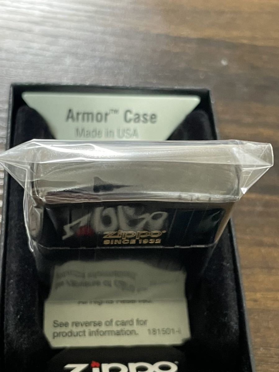 zippo アーマー 限定品 Armor Case 両面加工品 2022年製 SINCE 1932 シリアルナンバー NO.648 ゴールドインナー 同年代 2022年製_画像4