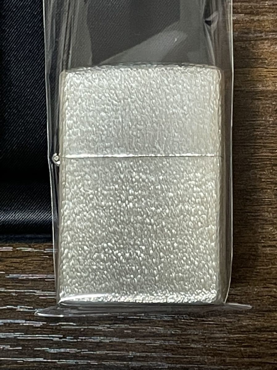 zippo スターリングシルバー 特殊5面彫刻 STERLING SILVER 2004年製 純銀 特殊加工品 シルバー デットストック ベロアケース 保証書_画像2