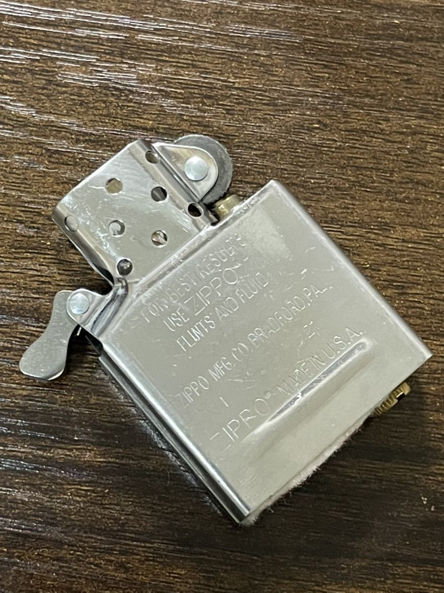 zippo スターリングシルバー 特殊5面彫刻 STERLING SILVER 2004年製 純銀 特殊加工品 シルバー デットストック ベロアケース 保証書_画像9