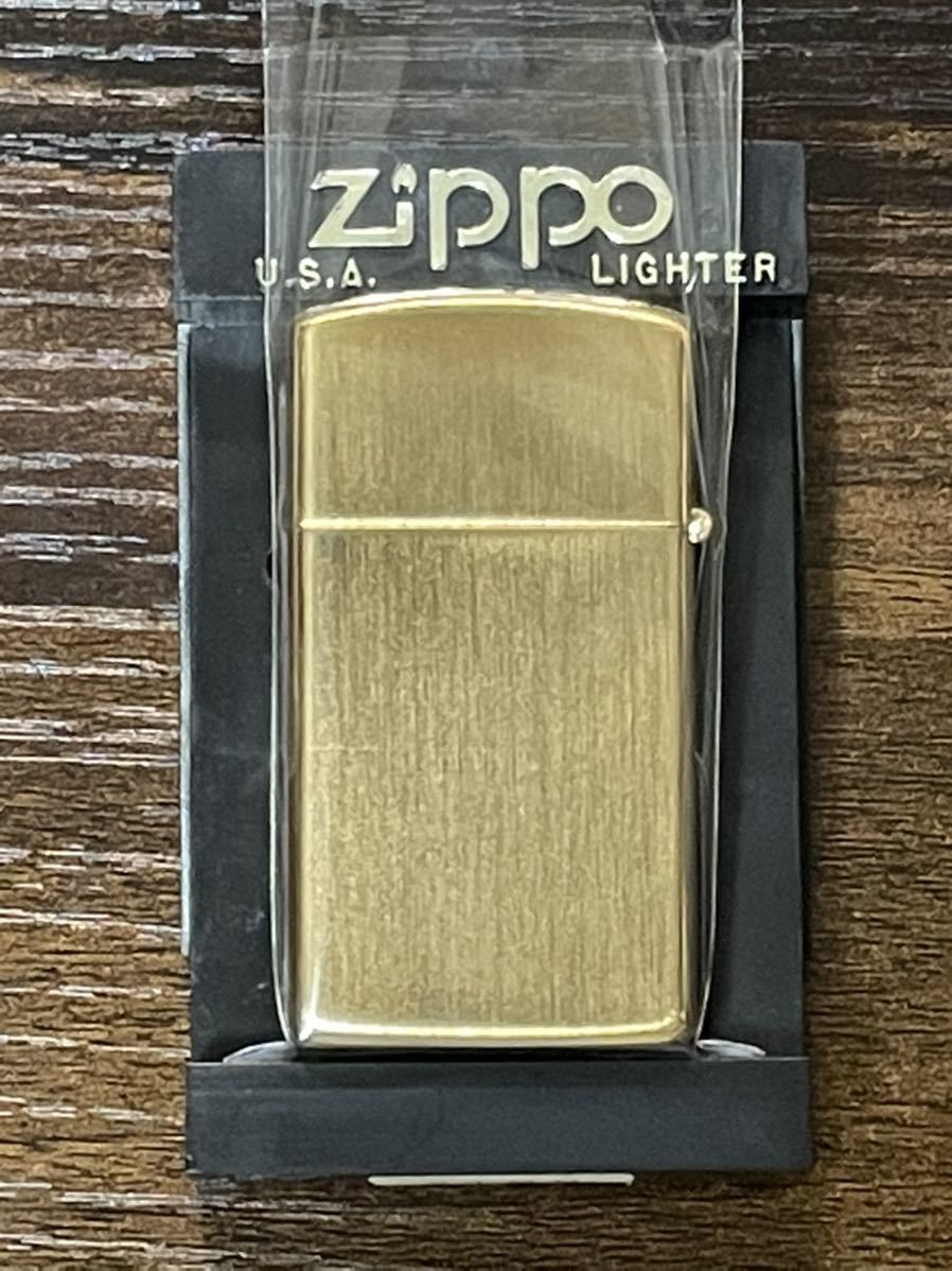 zippo カナダ ゴールド オンタリオ GOLD ONTARIO 年代物 1992年製 スリム 絶版品 両面特殊刻印 SOLID BRASS デットストック_画像4