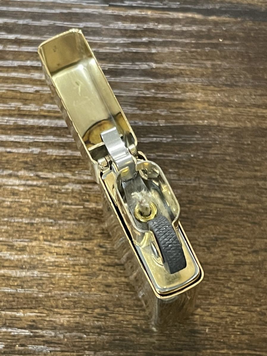 zippo カナダ ゴールド オンタリオ GOLD ONTARIO 年代物 1992年製 スリム 絶版品 両面特殊刻印 SOLID BRASS デットストック_画像8