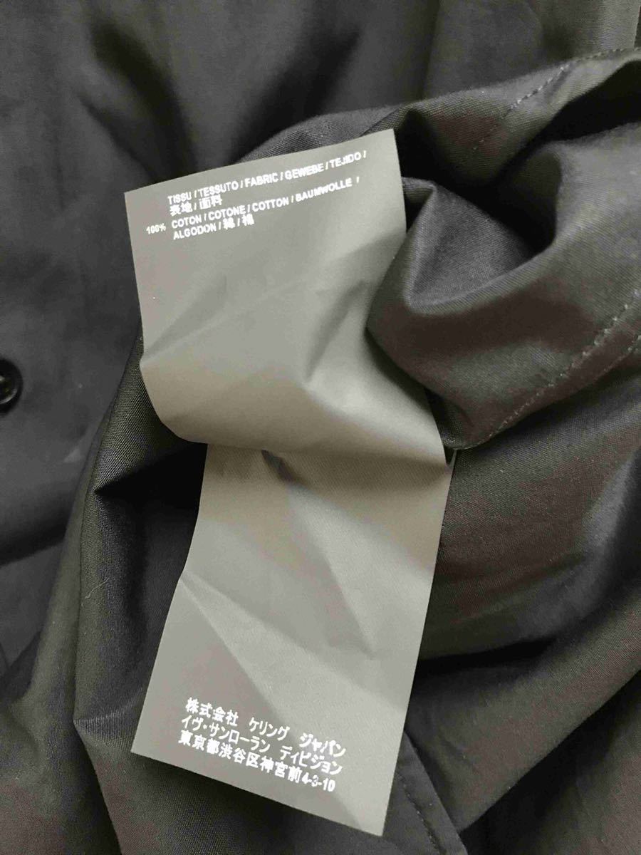 正規美品 18SS SAINT LAURENT PARIS サンローランパリ コットン ドレス