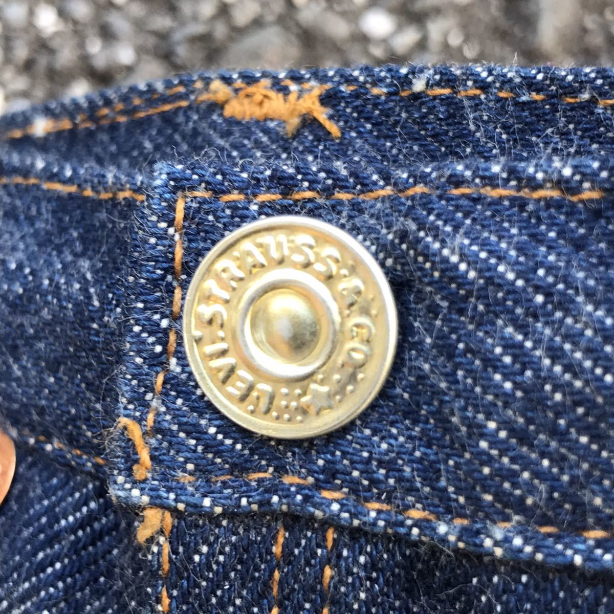  dead stock not for sale Vintage LEVI\'S Levi's 501XX big E red ear 66 large war Denim jeans display salesman sample 