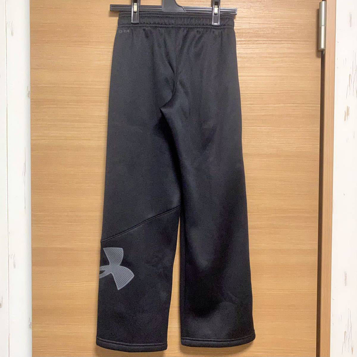 アンダーアーマー/UNDER ARMOUR/パンツ/ジャージ/ズボン/長ズボン/子供/120cm/130cm/YSM/黒/グレー/フリース/裏起毛/1299348/男の子/女の子