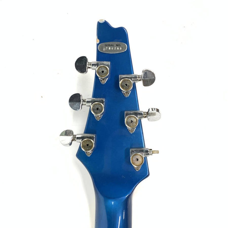 GRECO グレコ ミラージュ エレキギター シリアルNo.B780208 青系 ハードケース付き 現状品