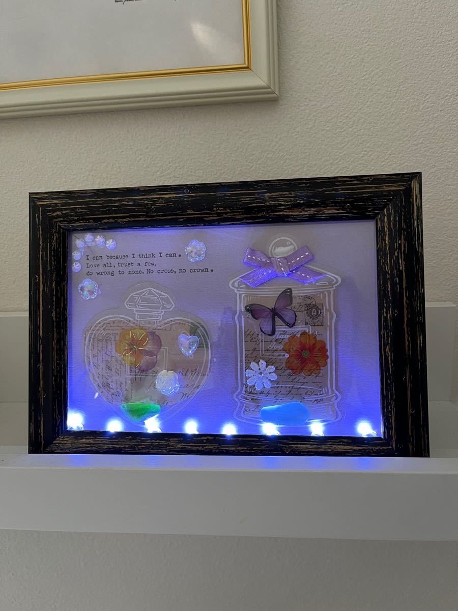 シーグラスアート ハンドメイド LEDライト付き nspilarzuera.com