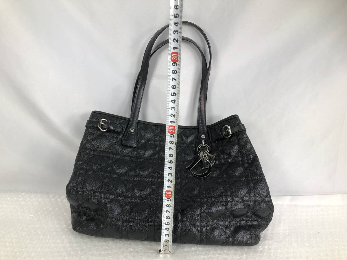 1123C【中古】クリスチャン・ディオール カナージュ パナレア トートバッグ △Dior/レディース/ハンドバッグ/2wayバック/人気/かばん_画像3