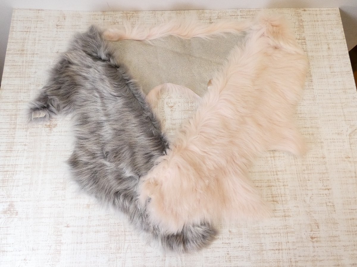 品質のいい カールドノヒュー KARL DONOGHUE 2色のロングシープ ファー