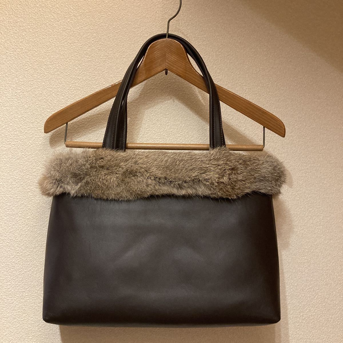 特別セール品】 美品 HAMANO ハマノ トートバッグ キャンバス レザー